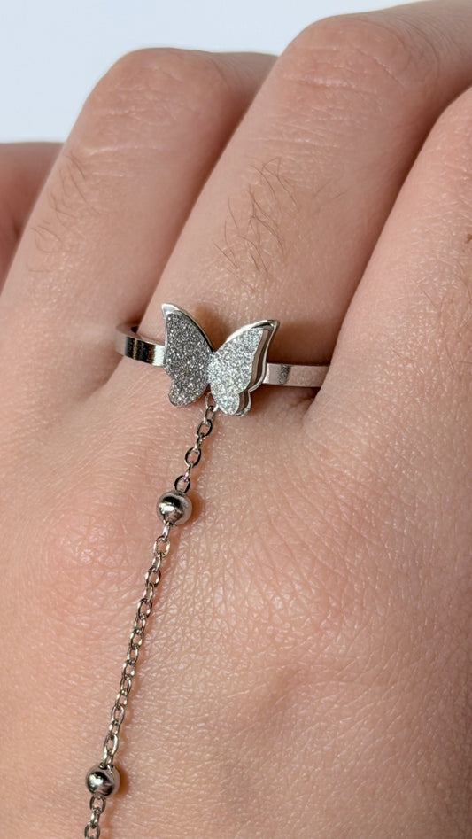 Anel Bracelete - Borboletas