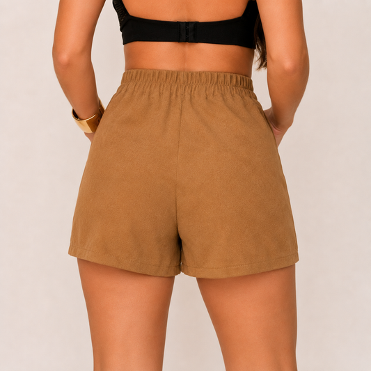 Saia Shorts Camurça