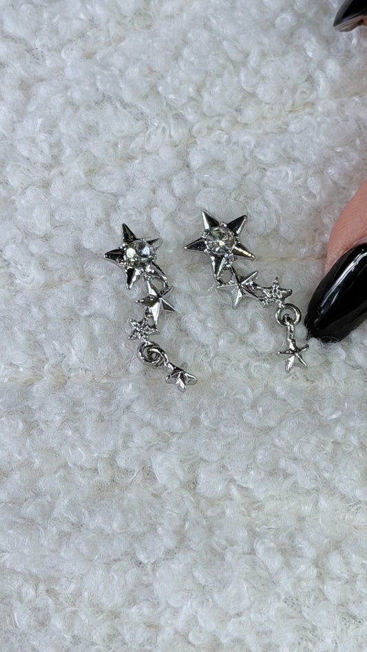 Brincos Estrelas em Cascata