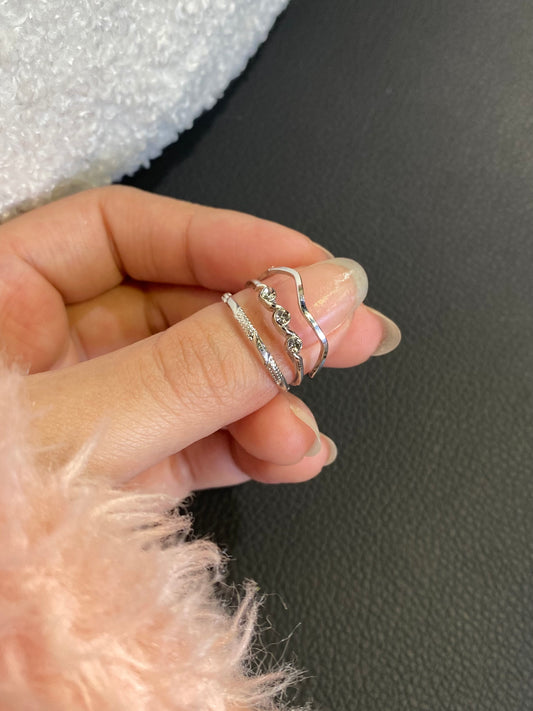 Anéis Minimalistas - Conjunto