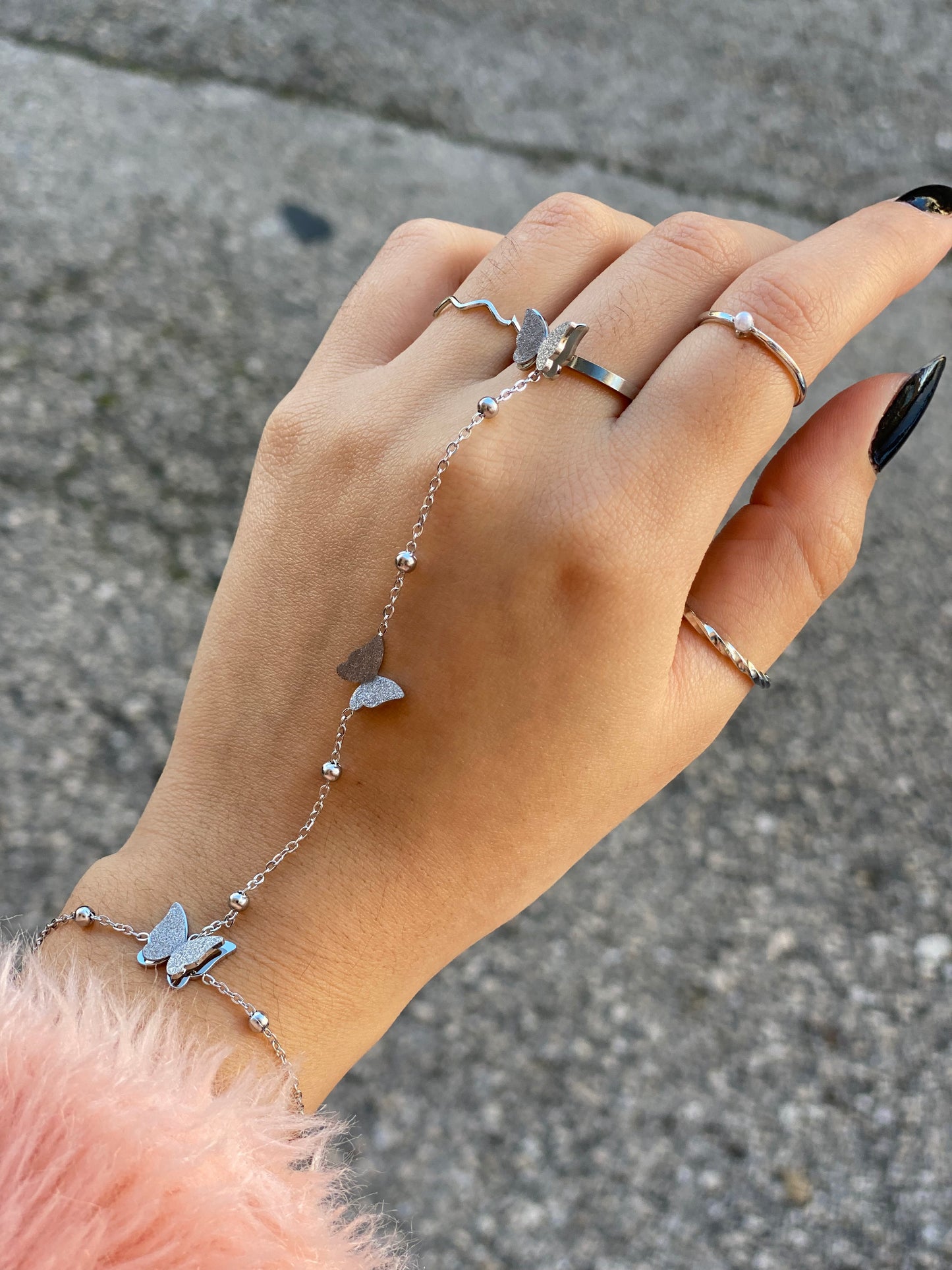 Anel Bracelete - Borboletas