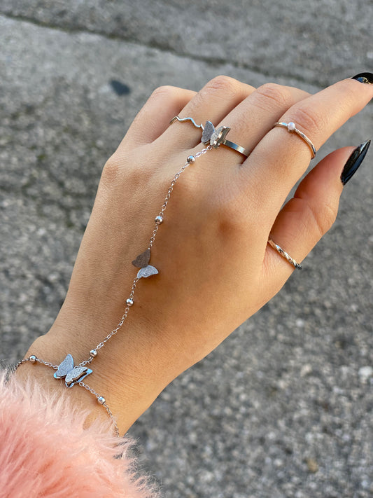 Anel Bracelete - Borboletas