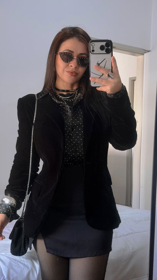 Blazer de Veludo Anay