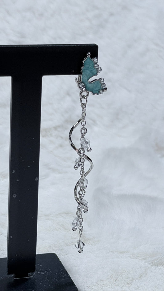 Brincos de Borboleta Azul