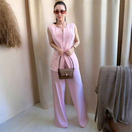 Conjunto elegante com colete