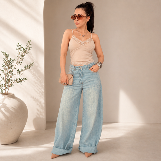 Calça Jeans Ballon Lumière