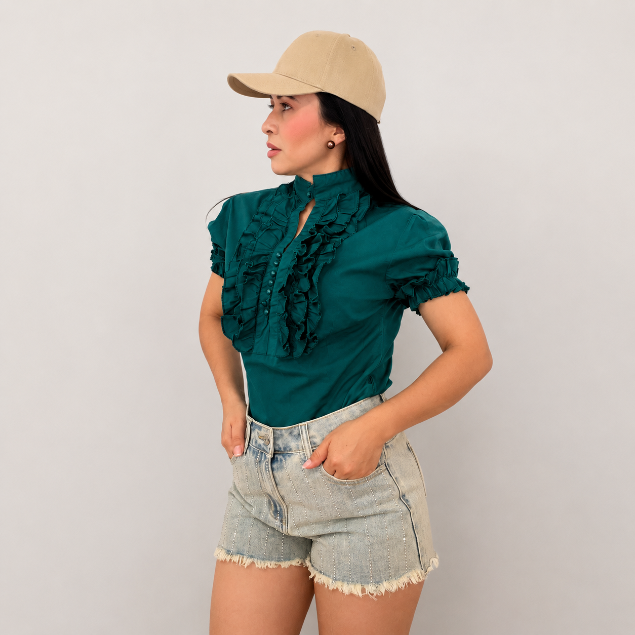Blusa Charlotte Verde Esmeralda