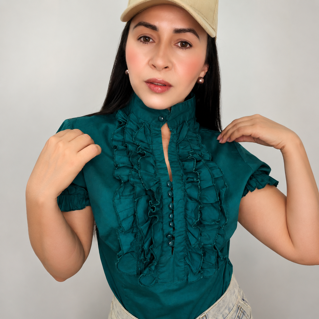 Blusa Charlotte Verde Esmeralda