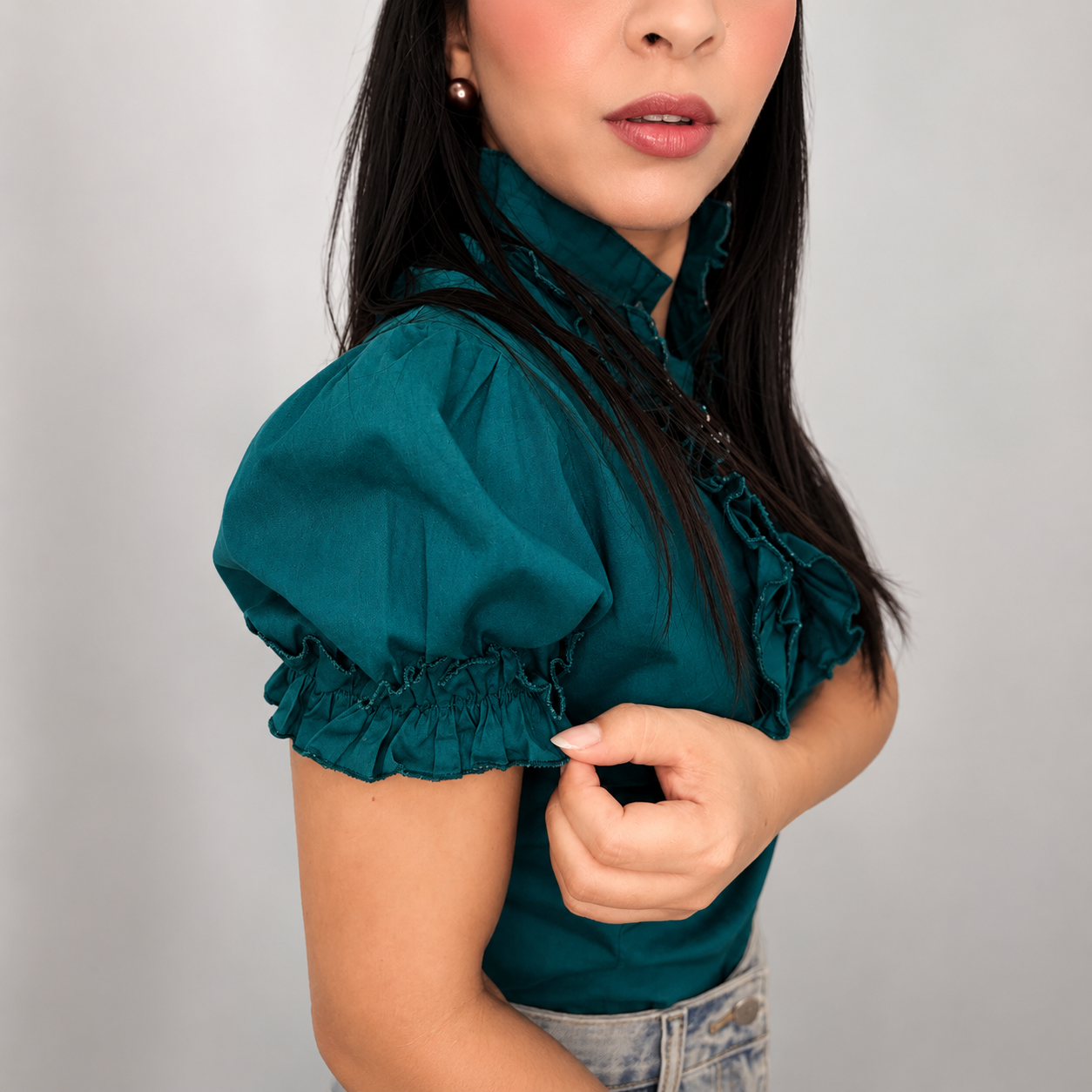 Blusa Charlotte Verde Esmeralda