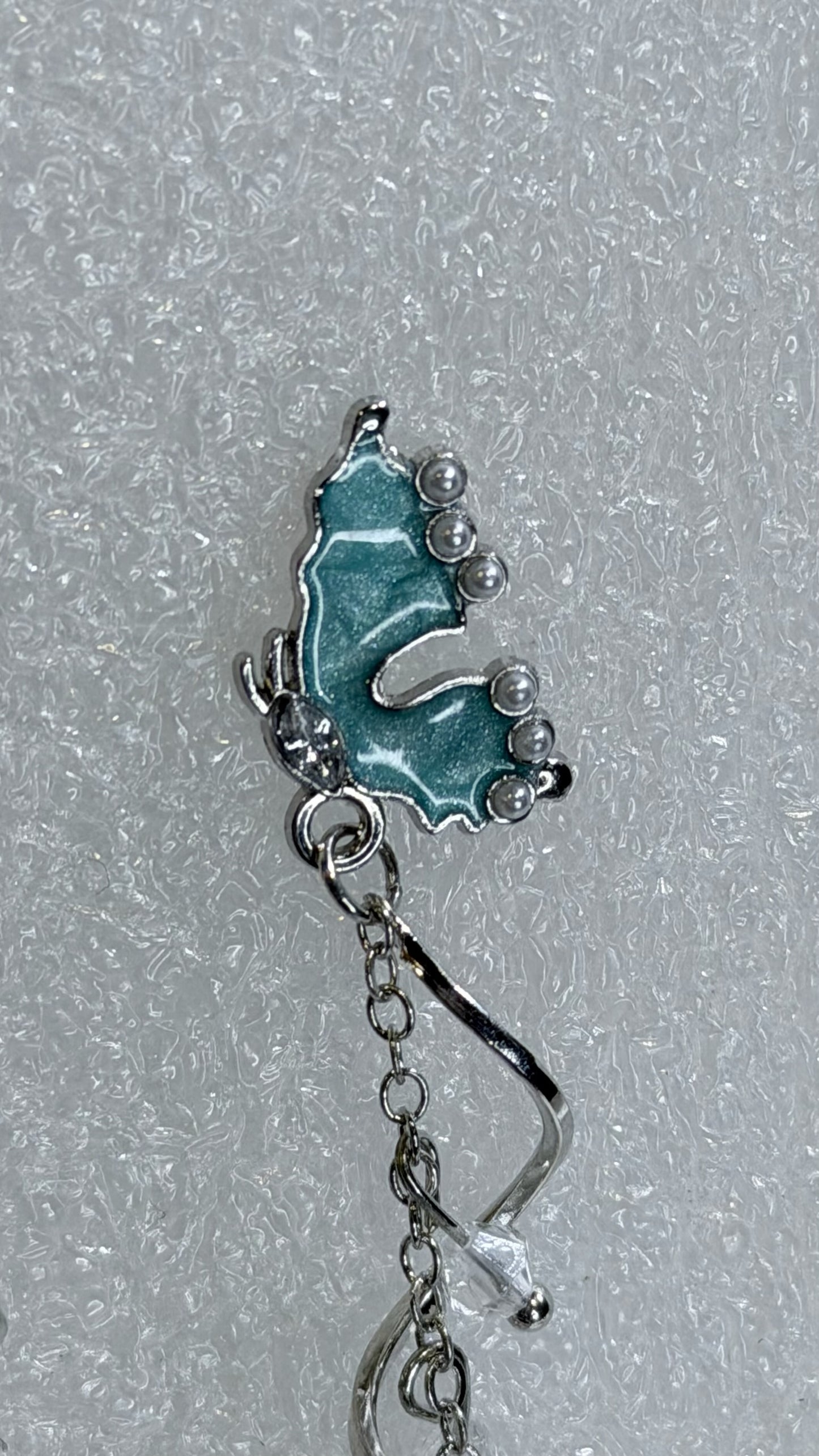 Brincos de Borboleta Azul