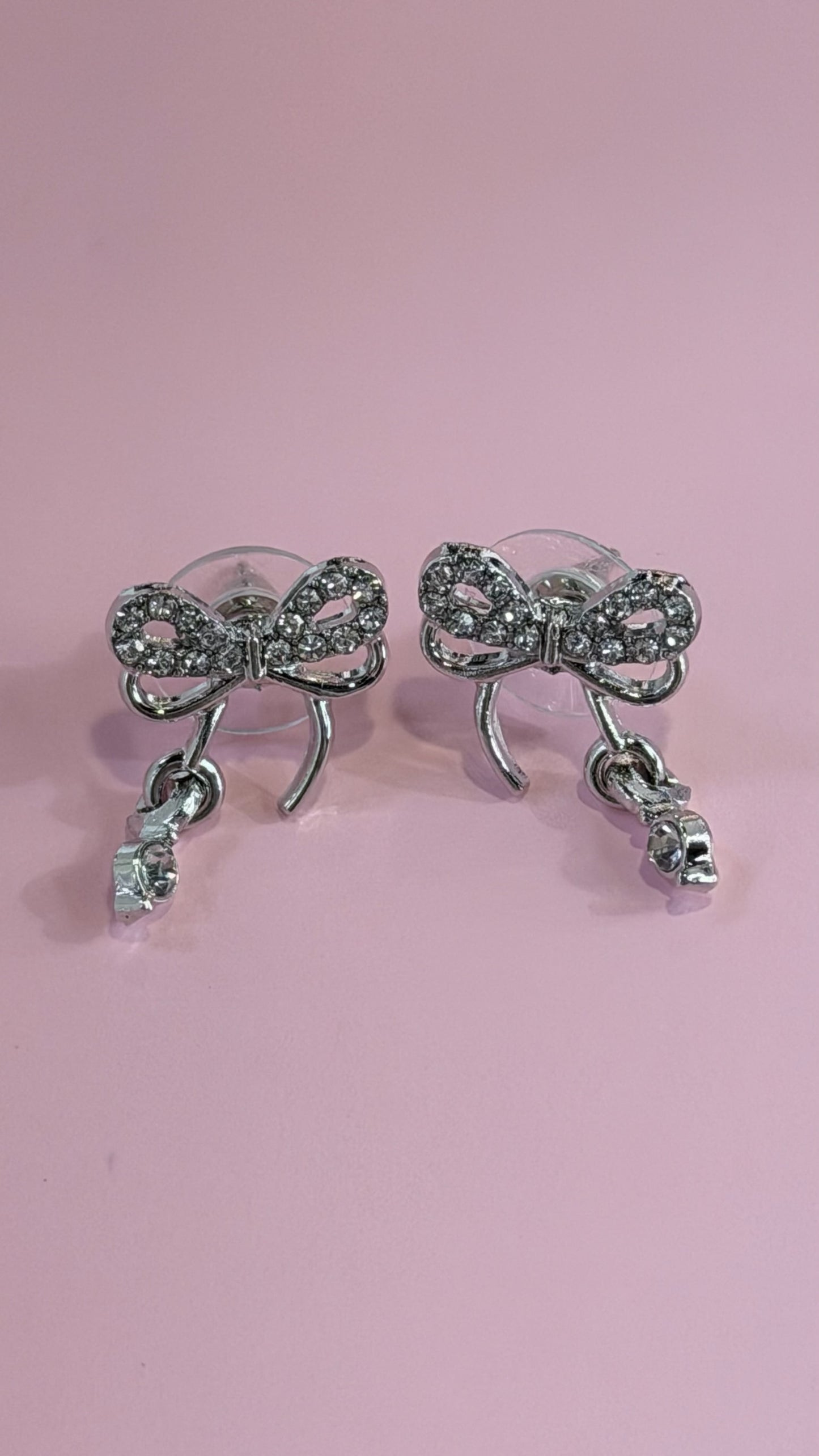 Brincos Laços Prata