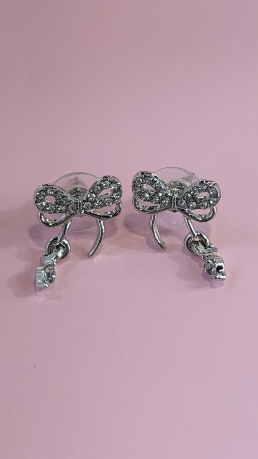 Brincos Laços Prata