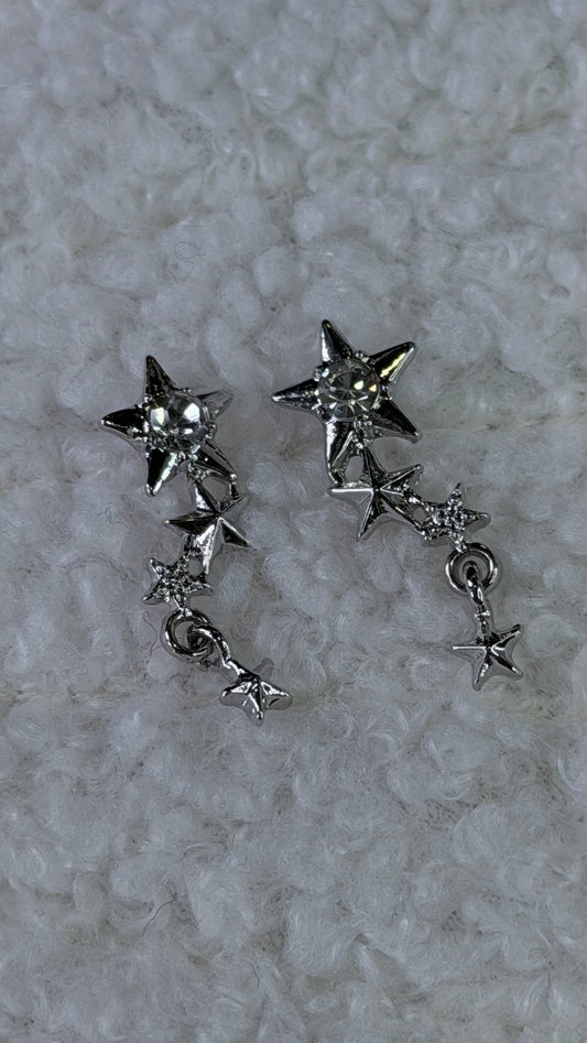 Brincos Estrelas em Cascata