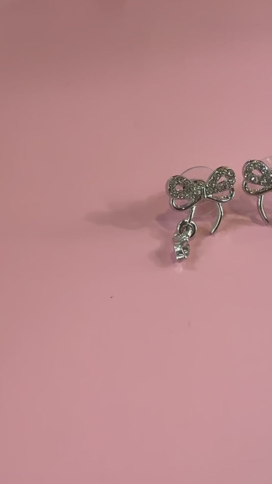 Brincos Laços Prata