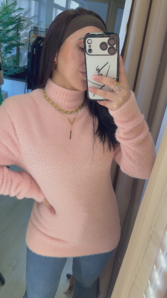 Blusa de Pelinhos Rosa